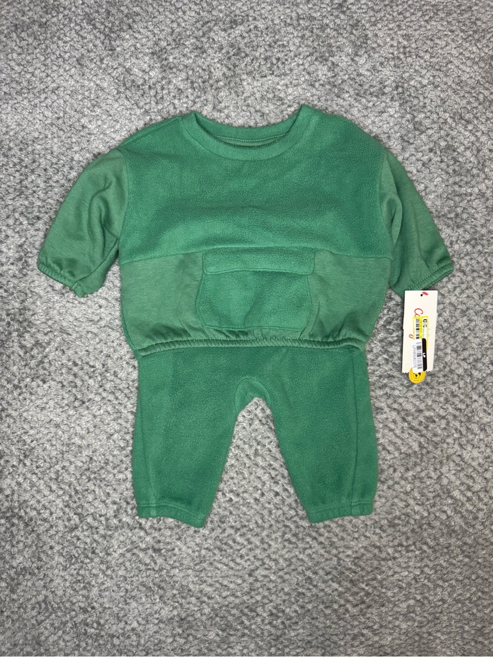 Cat & Jack Baby Boys 2pc Sweater & Pants Outfit Set - Green 3-6 Months NWT